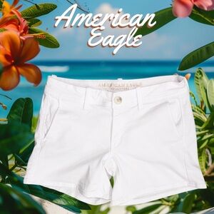 American Eagle Outfitters Super Stretch X white denim Shorts women’s size 2